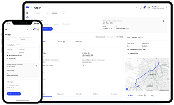 Order View Screen